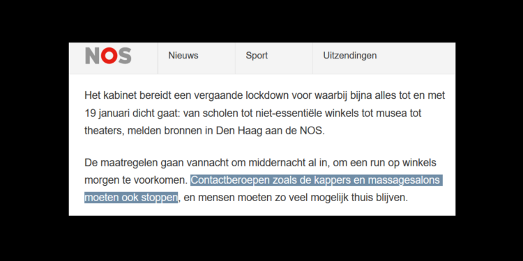 BREAKING – Nieuwe coronamaatregelen gelekt: harde lockdown t/m19-01