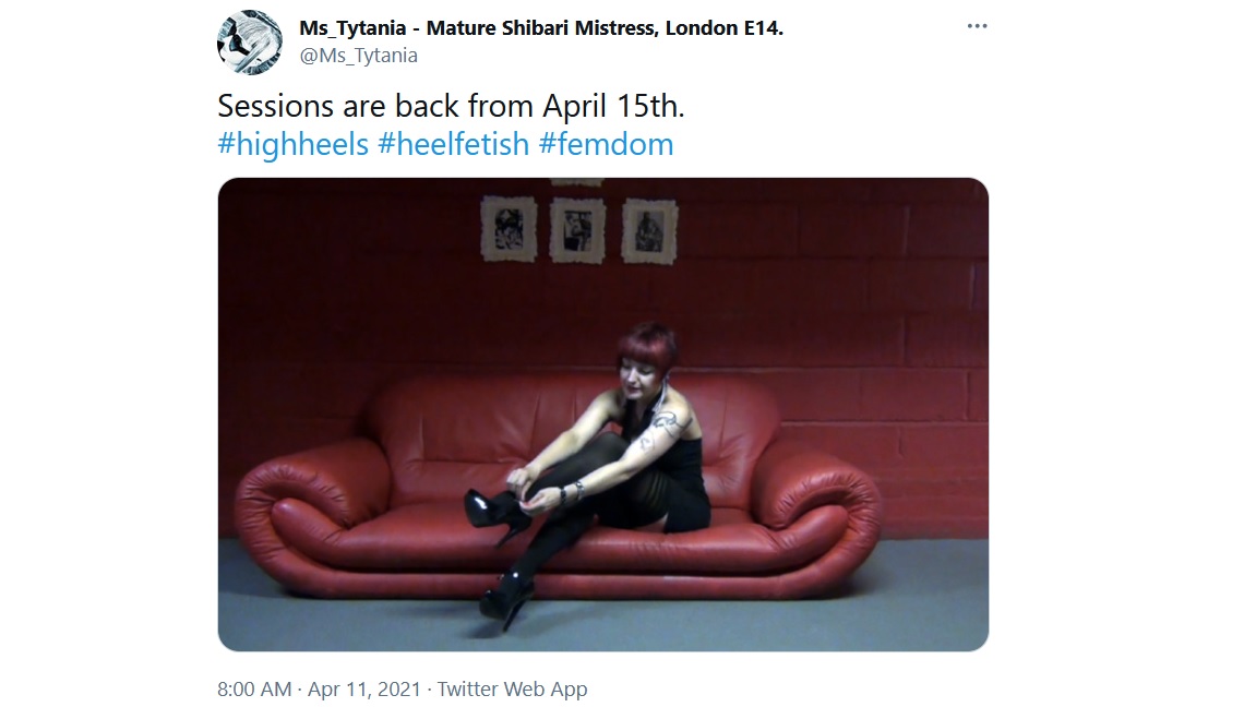Femdomsessies in het VK kunnen weer! Weer Femdomsessies in het VK