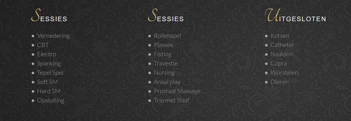 Meesteres in Den Haag: Cheyenne's diensten