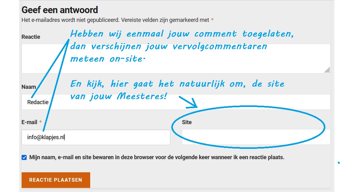 Femdomslaven, als jullie reageren op een artikel van de Meesteres die jouw ziel heeft, én je vult haar site in, dan wordt ze beter gevonden door Google. Femdomslaven, reageer!