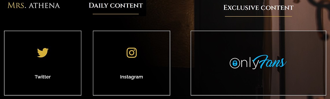 Printscreen content website Meesteres Athena Website Meesteres Athena