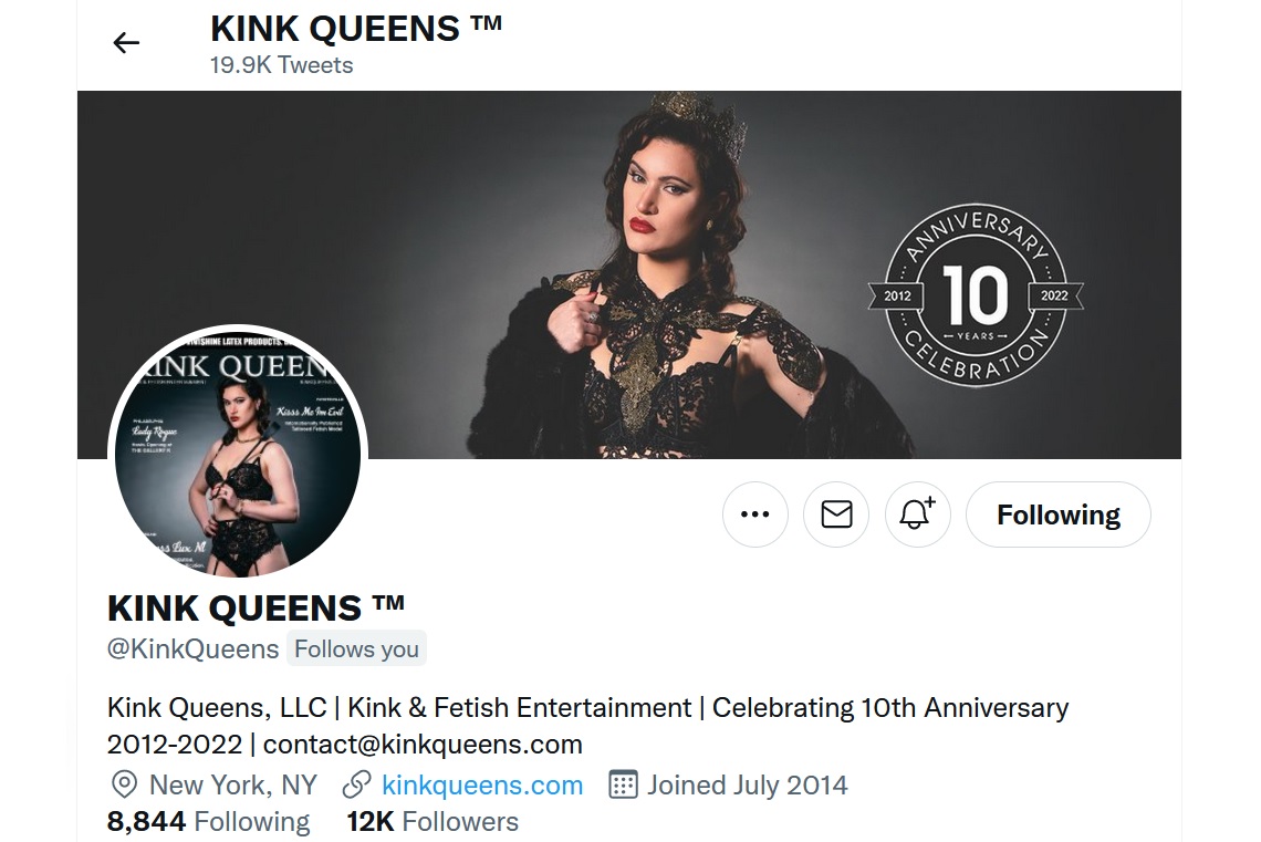 Lady Lux full swing bij Kink Queens™ Lady Lux Kink Queens