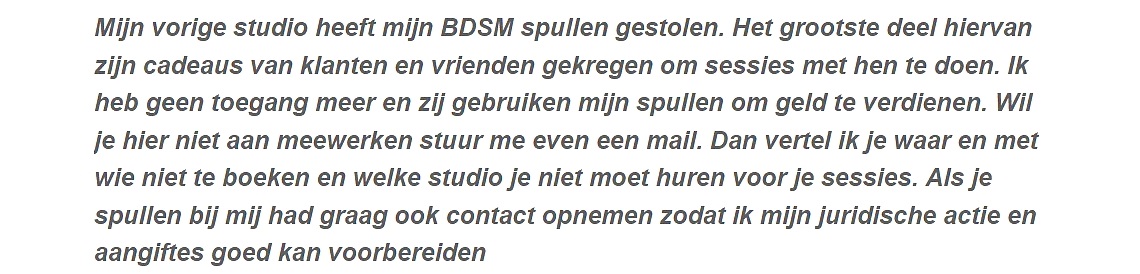 Meesteres Sophie Antwerpen