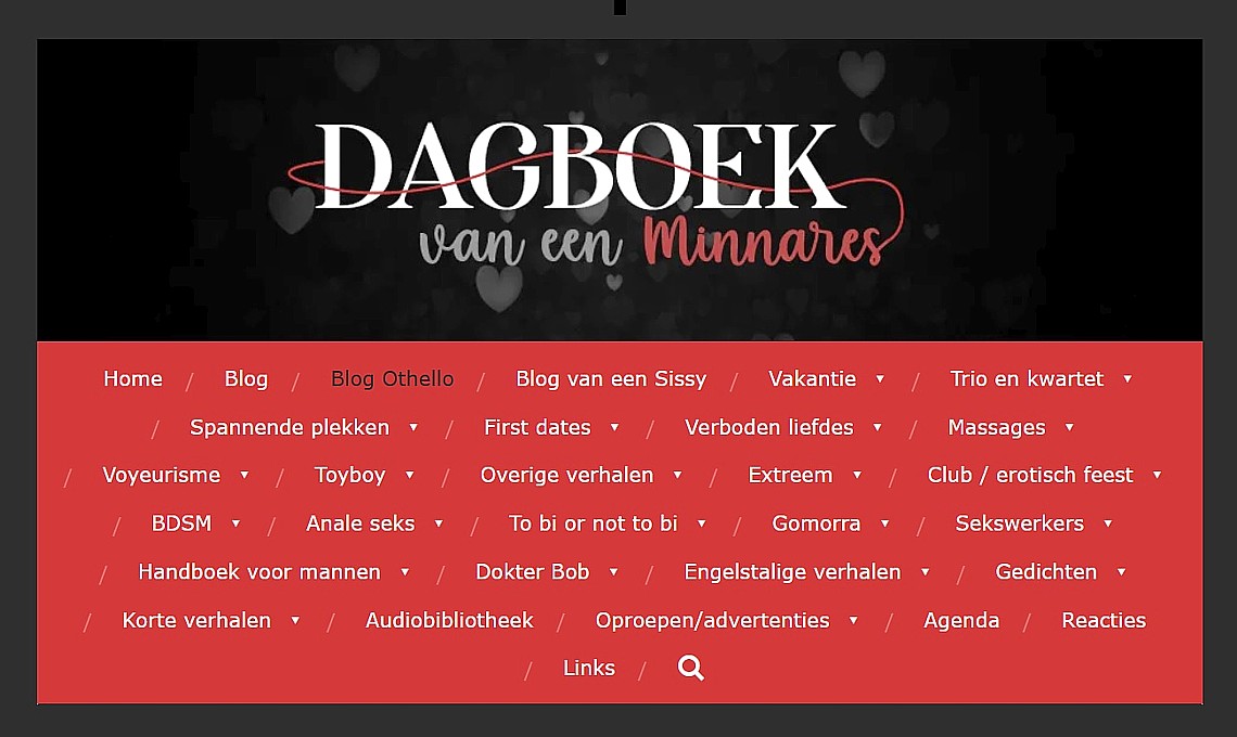 Tegenwoordige inhoudsopgave van de site Dagboek van een minnares Dagboek minnares