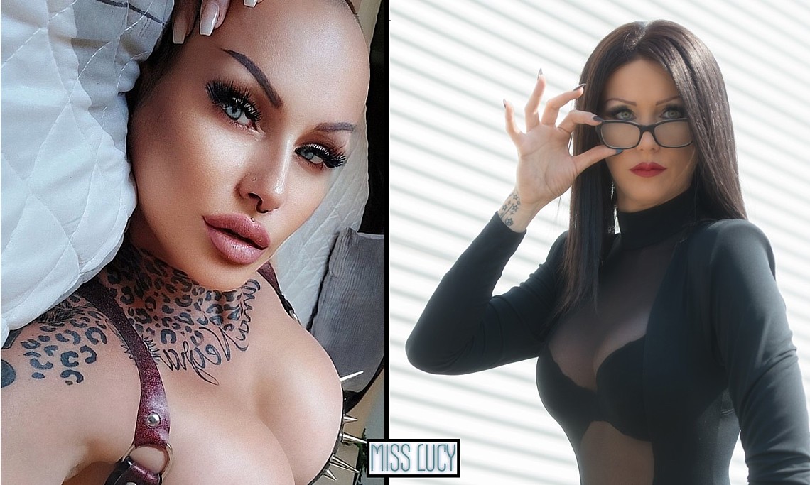 Twee van de vele gezichten van de Duitse Miss Lucy duitse Miss Lucy