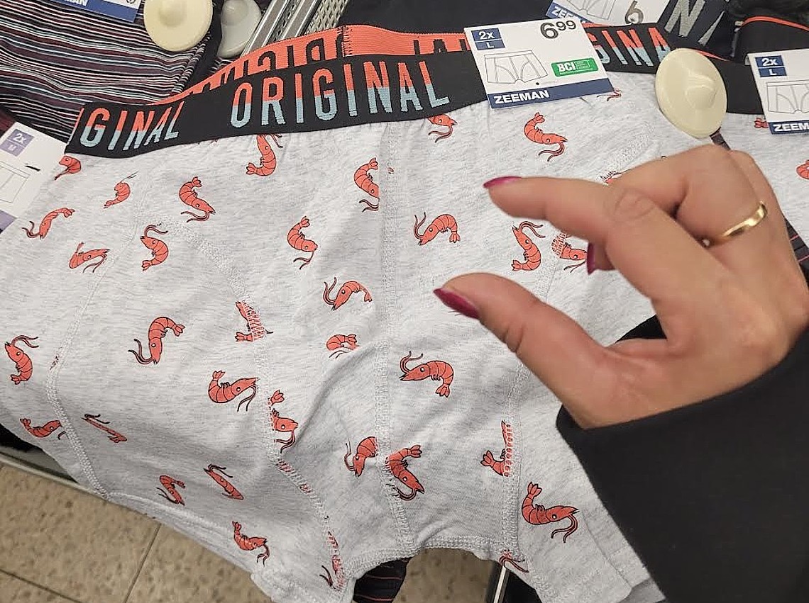 Shrimp dick-korting bij Donna Fiera shrimp dick