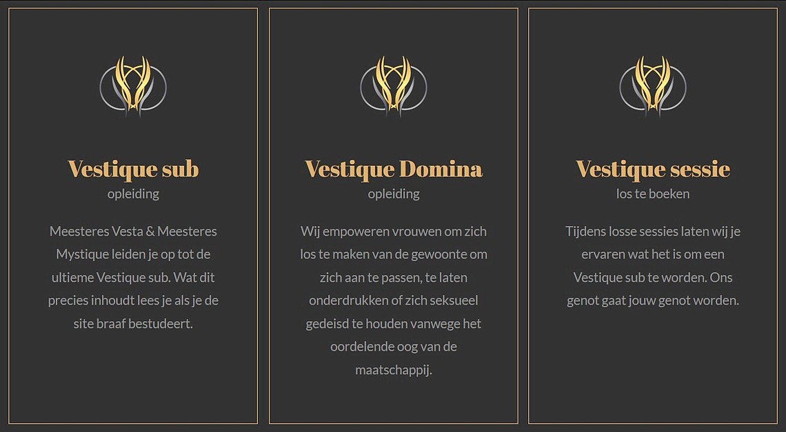De diensten van de Meesteressen Vesta en Mystique Vesta en Mystique