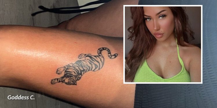 Goddess C. vraagt geld voor professionele tattoospullen en biedt …