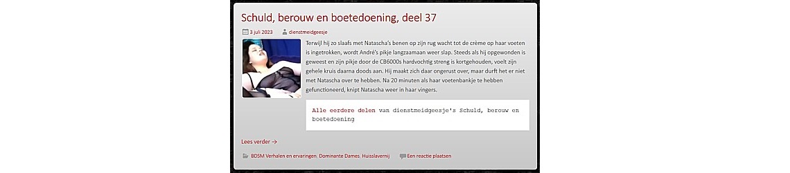 De BDSM-ervaringen en verhalen van dienstmeidgeesje BDSM-ervaringen en -verhalen