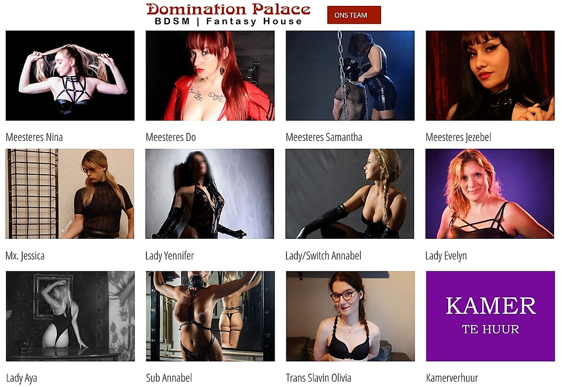 De Meesteressenagenda van Domination Palace Meesteressenagenda Domination Palace