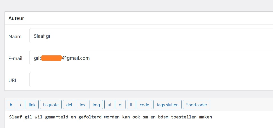Service van Klapjes: het bericht (achter de schermen) van slaaf gil Klapjes Service