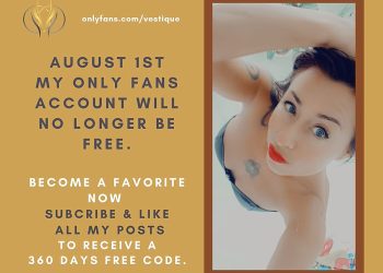 Vestique’s OnlyFans tot 1 augustus gratis (e-werken: gratis tot 1-8-25!)