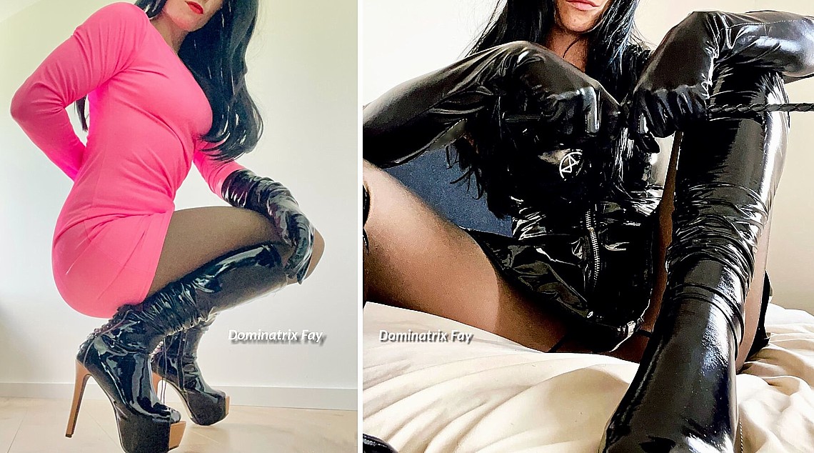 Tweemaal Dominatrix Fay, waarschijnlijk zal de Haagse Meesteres later deze afkeuren (jammer genoeg!) meesteres Den Haag Dominatrix Fay