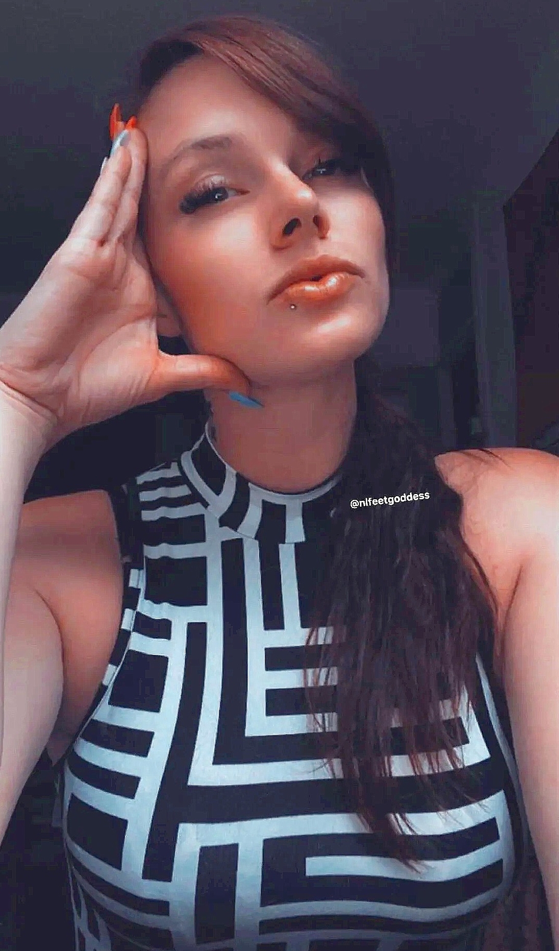 Een van de foto's van Goddess op haar nieuwe site site Goddess Anna