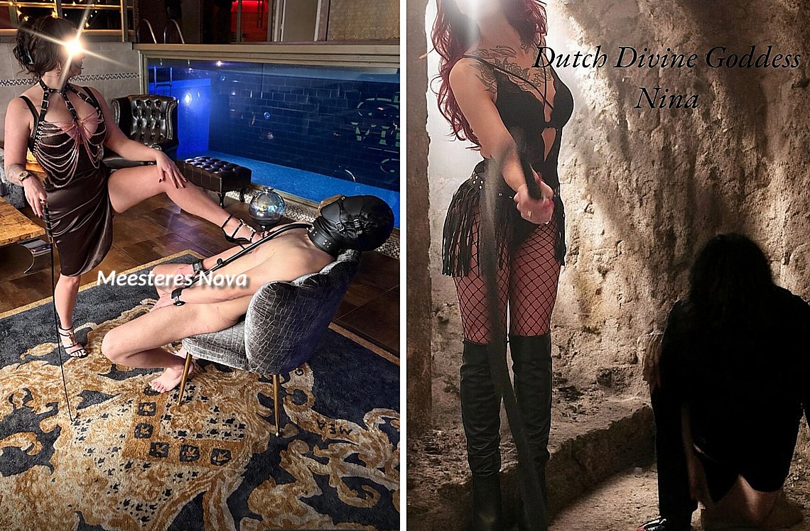 Meesteres Nova en Dutch Divine Goddess Nina verzorgen de onverwachte laatste Domination Palace-sessies Laatste sessies Domination Palace