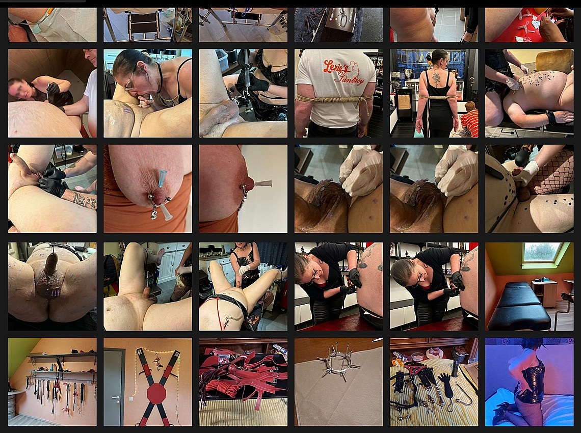 Een van de ruime fotocollages uit de Fetlifepagina's van Dreams & Fantasies dreams fantasies