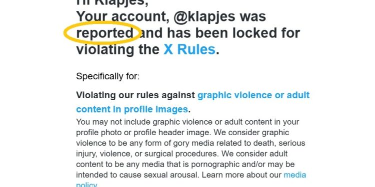 “X is niet strenger, AI volgt regels na meldingen van users!”